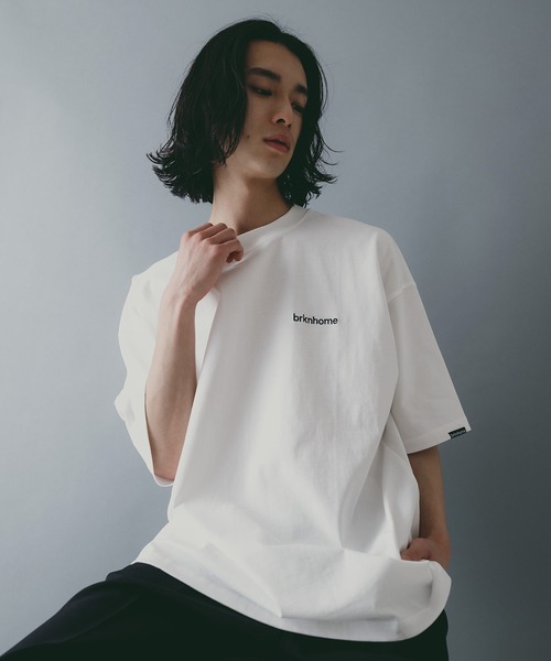 

Brknhome Футболка большая с широкими нашивками, Broken Home, белый