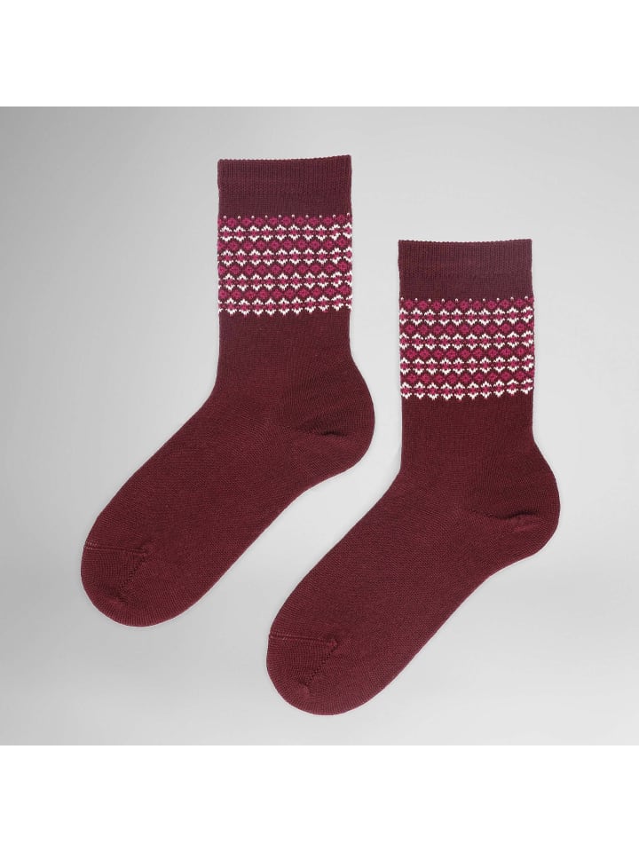 

Носки Nordic Fashion темно-красного цвета Hudson