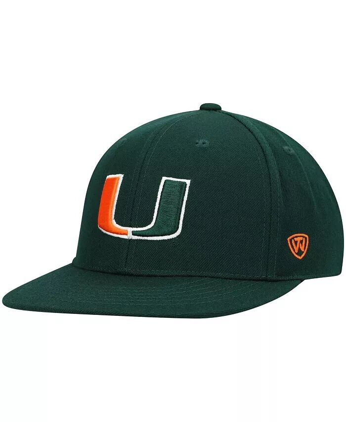 

Мужская зеленая приталенная шляпа цвета команды Miami Hurricanes Team Top Of The World