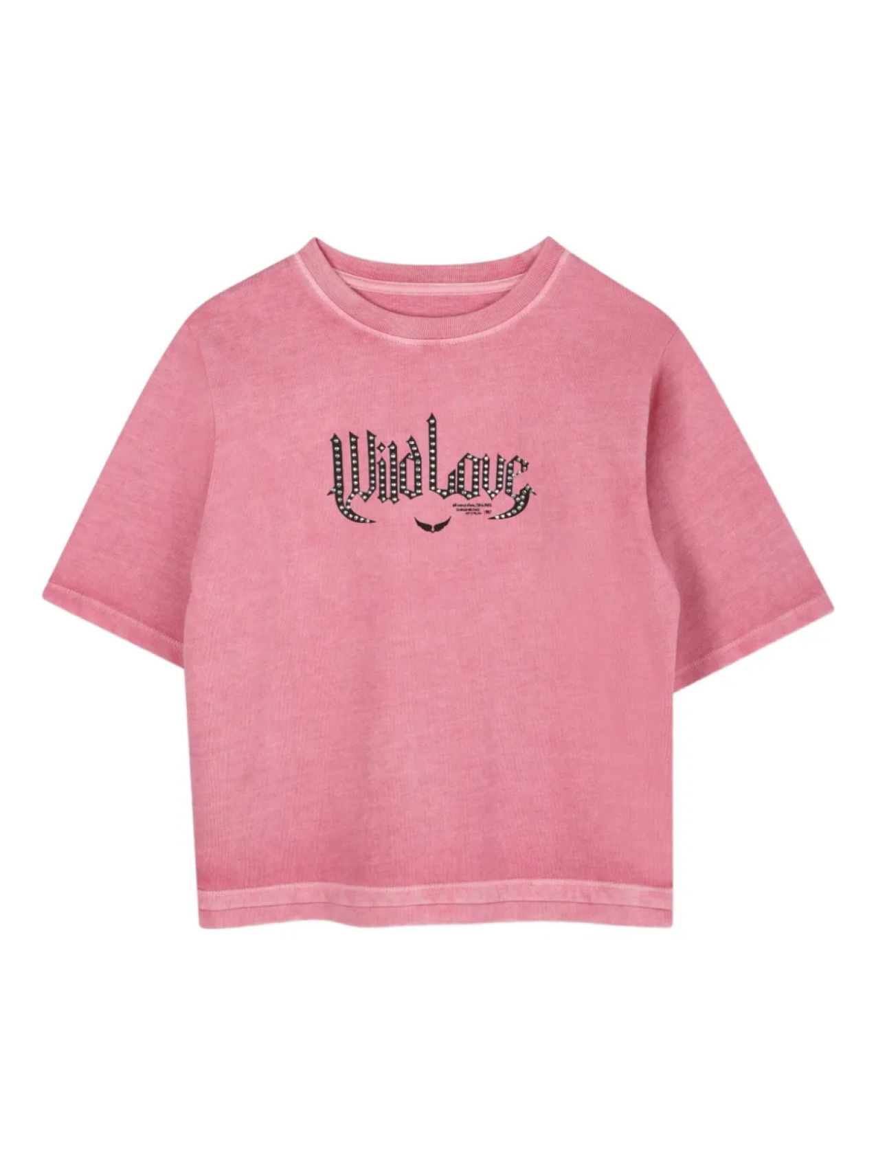 

Zadig & Voltaire Kids футболка с графичным принтом, розовый