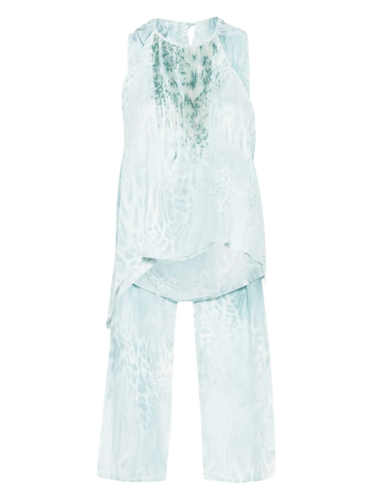 

Топ из шифона Blumarine, синий