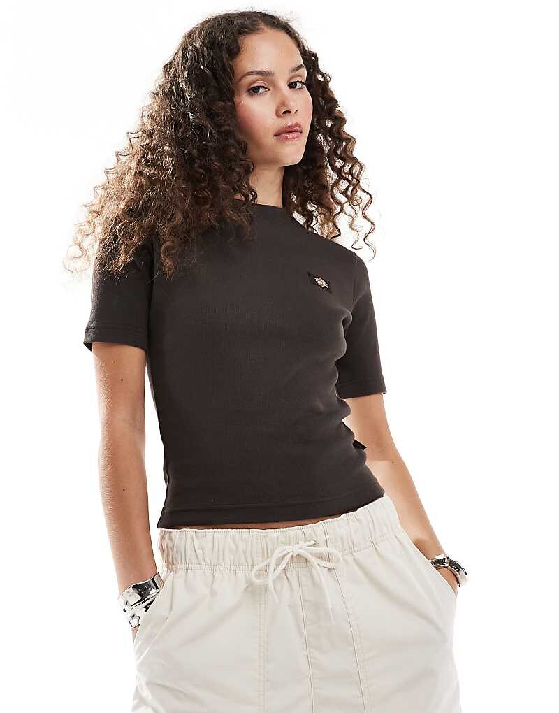 

Темно-коричневый топ в рубчик Dickies – Marysville