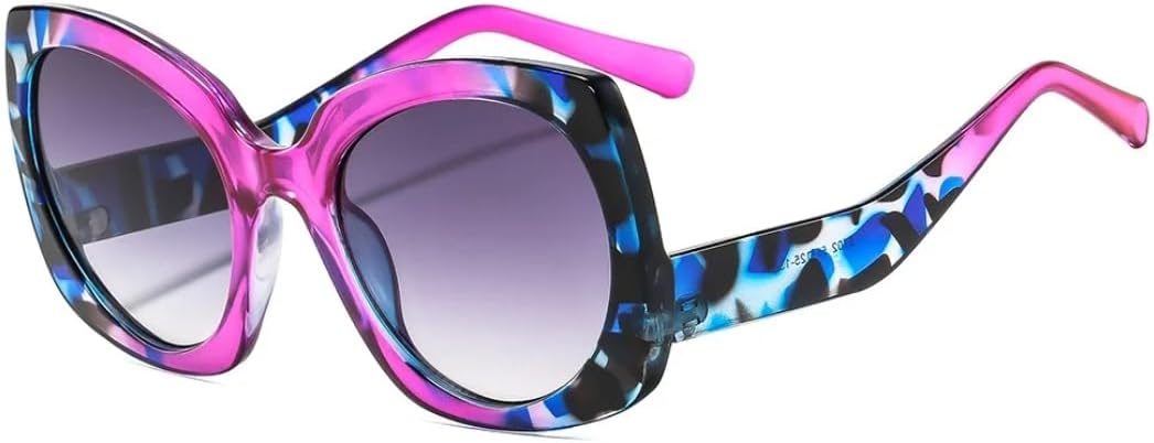 

Модные солнцезащитные очки в стиле «кошачий глаз» с градиентным переходом цвета, повседневные, удобные, трендовые, мужские, с защитой от УФ-излучения UV400 TVTBBVV, Purple Grey