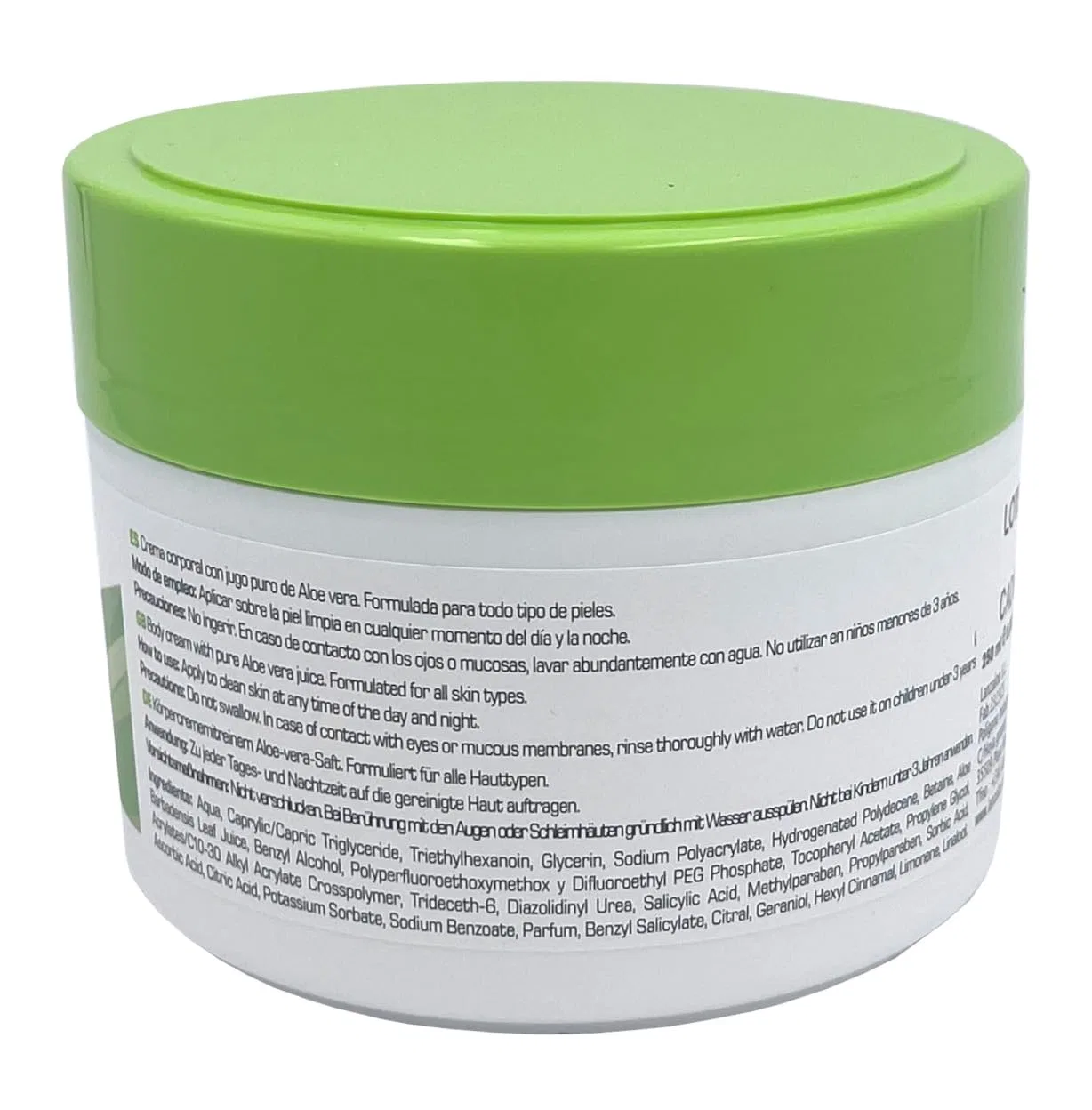 Увлажняющий крем для тела с алоэ вера 250 мл, 4 шт. Nutraloe — фото 2