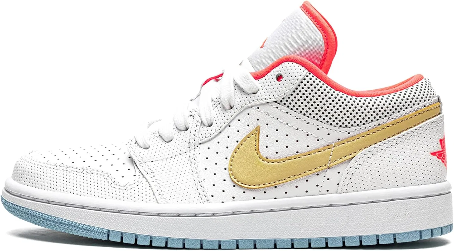 Кроссовки мужские Nike Air 1 Low, White/Sesame-flash Crimson-psy