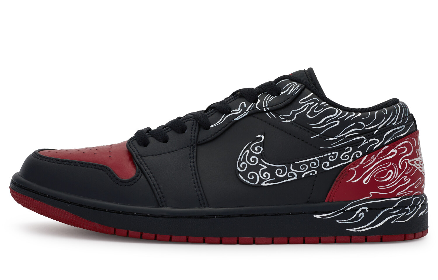 

Jordan Air Jordan 1 винтажные баскетбольные кроссовки мужские, Black/Varsity Red/White/Metallic Silver