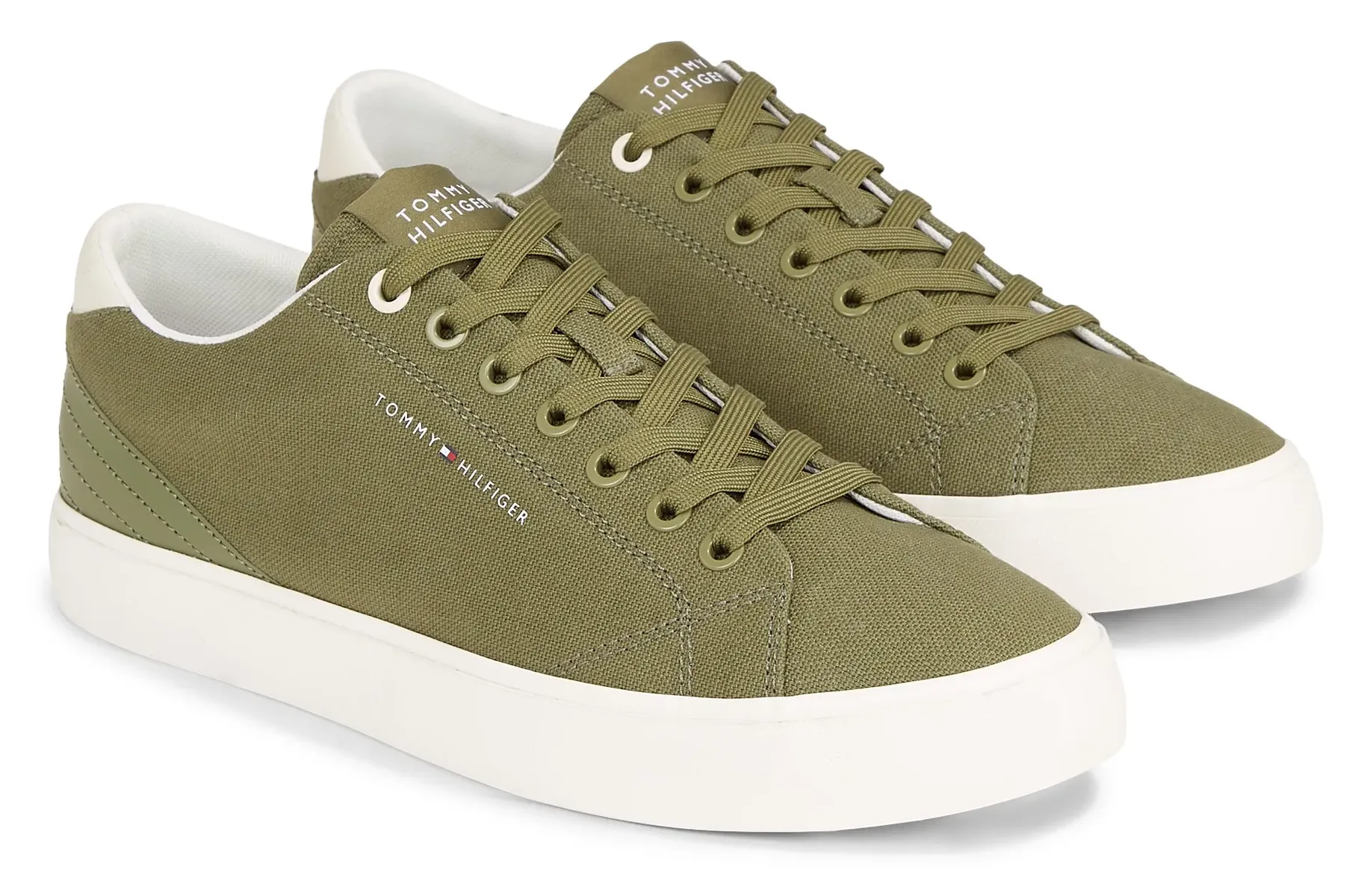 

Кроссовки Tommy Hilfiger "TH HI VULC LOW SUMMER CVS", хаки