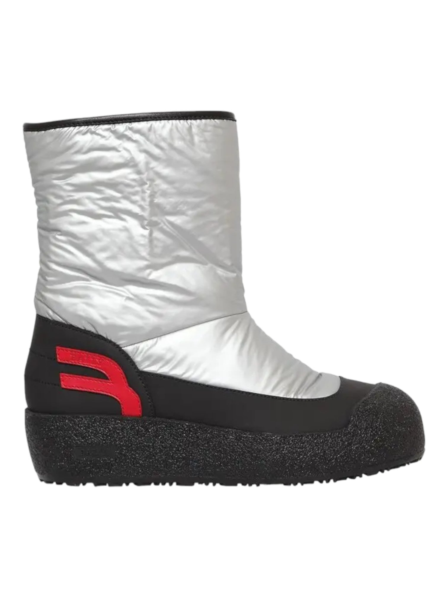 Женские серебристые ботинки из синтетической ткани Bally Camely 6228425