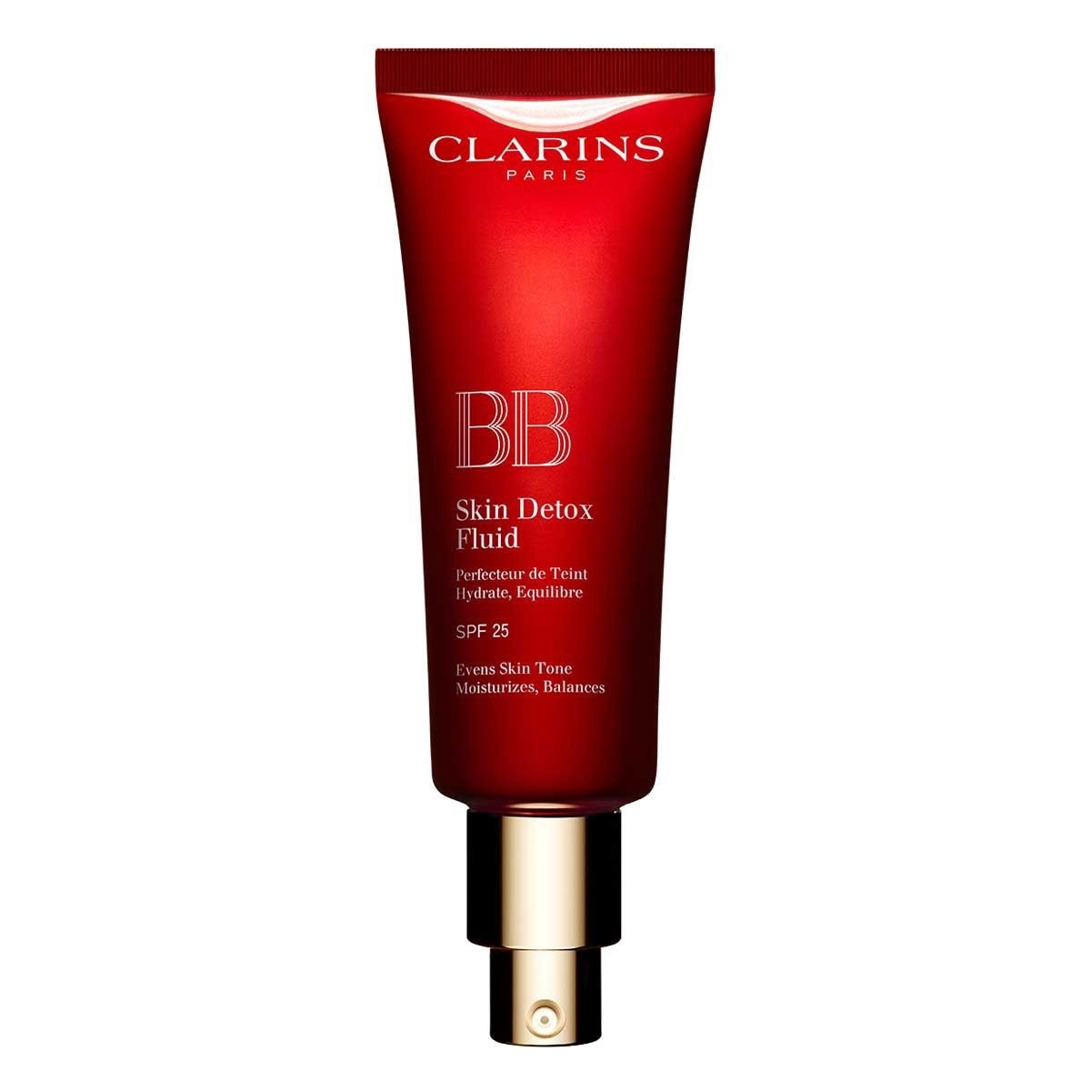 BB-крем bb skin detox fluid spf 25 Clarins, nr. 03 - dark, объем 45 мл — фото 2