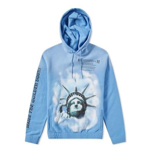 

Толстовка statue of liberty cotton long sleeves blue Off-White, синий
