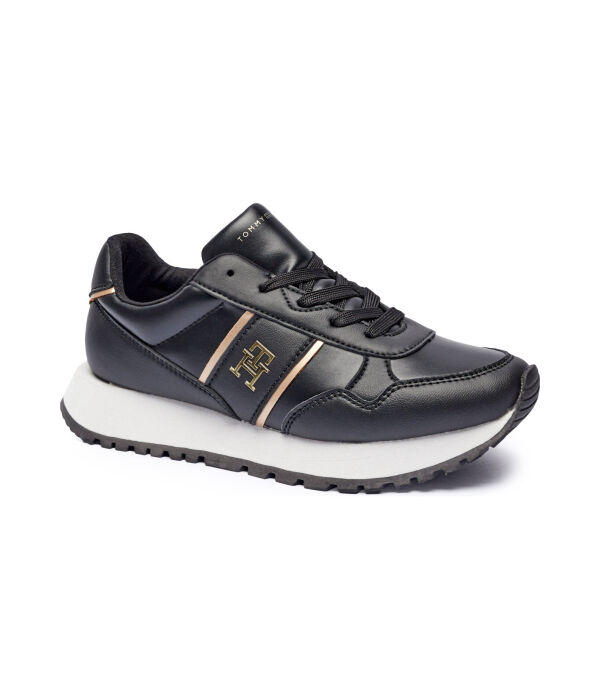

Кроссовки детские Tommy Hilfiger с монограммой, черный
