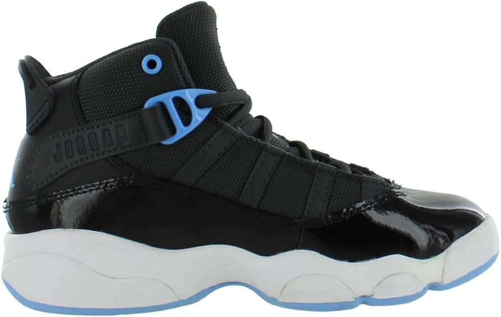Детские кроссовки Nike Jordan 6 Rings, черный/синий — фото 2