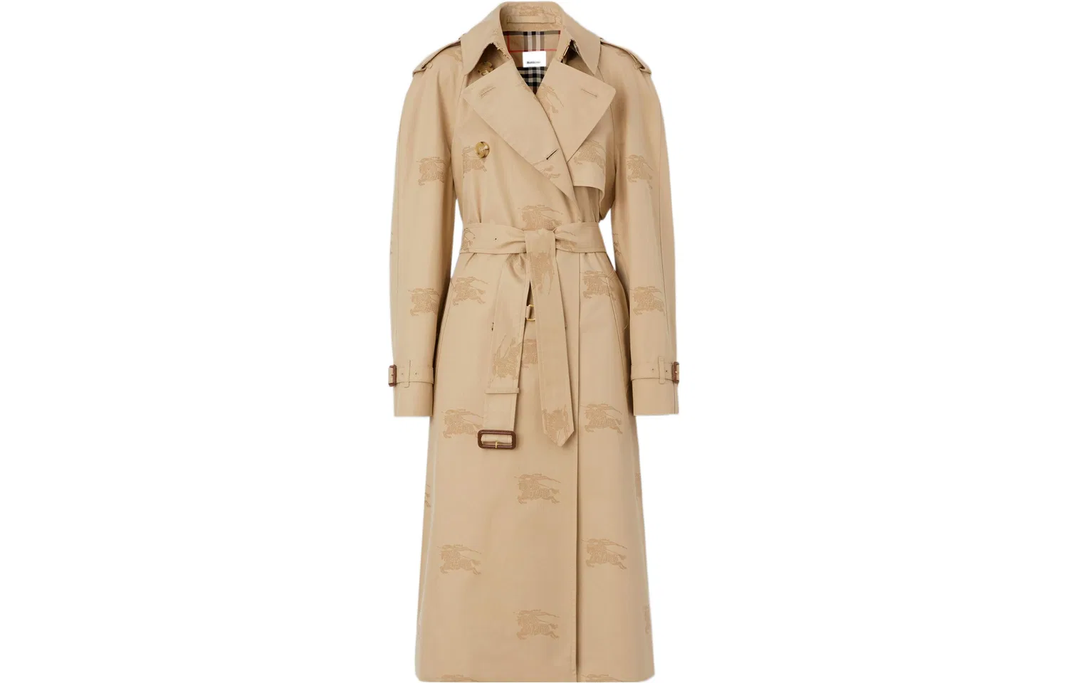 Тренчкот Burberry Soft Tawny, классический, весна-осень