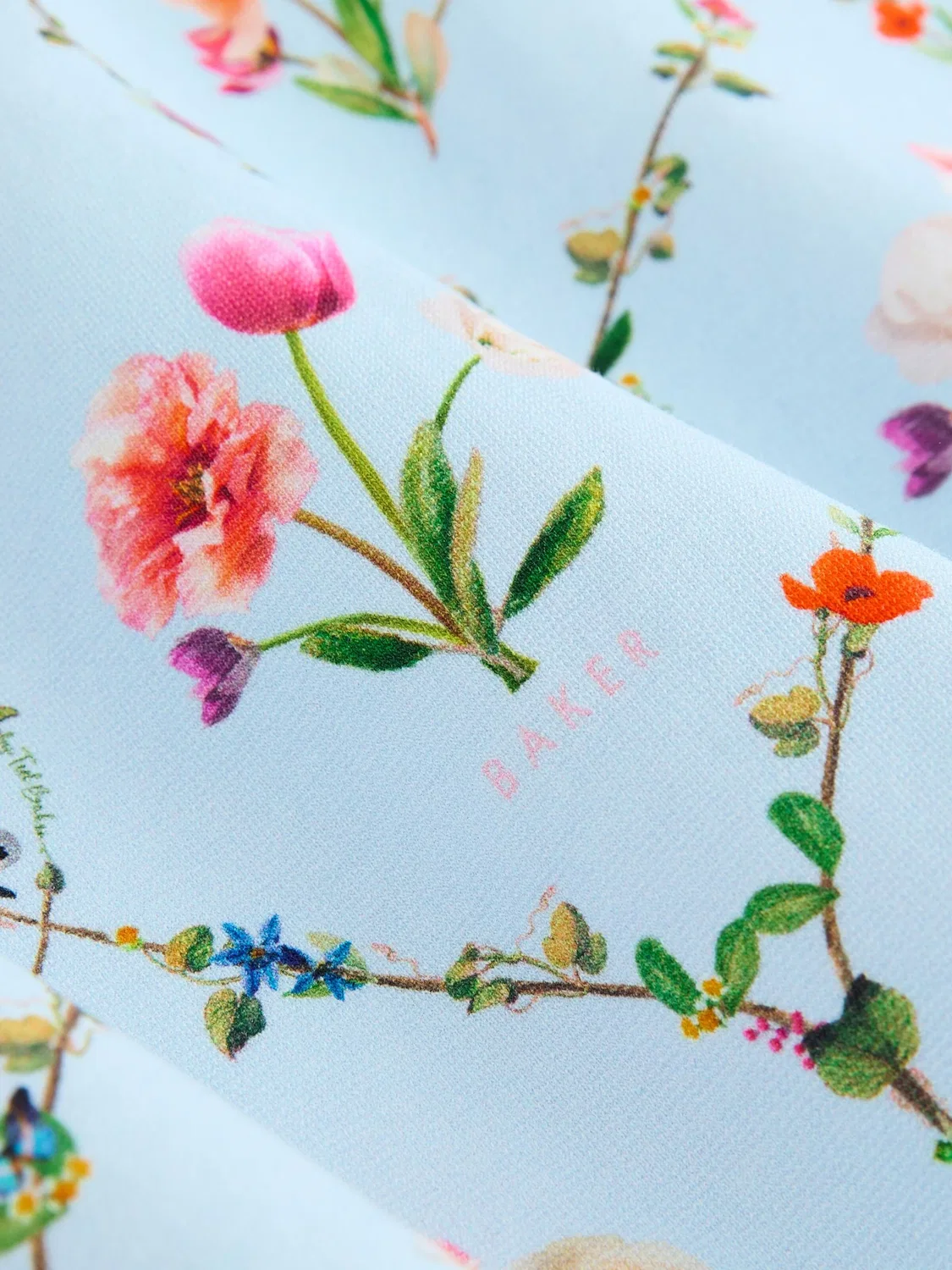 Платье Baker by Ted Baker светло-голубого цвета — фото 3