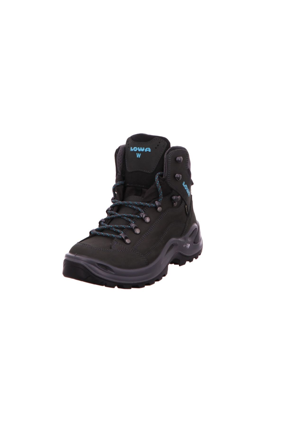 

Кроссовки RENEGADE MID Wide Vibram женские LOWA, цвет Asphalt Turquoise