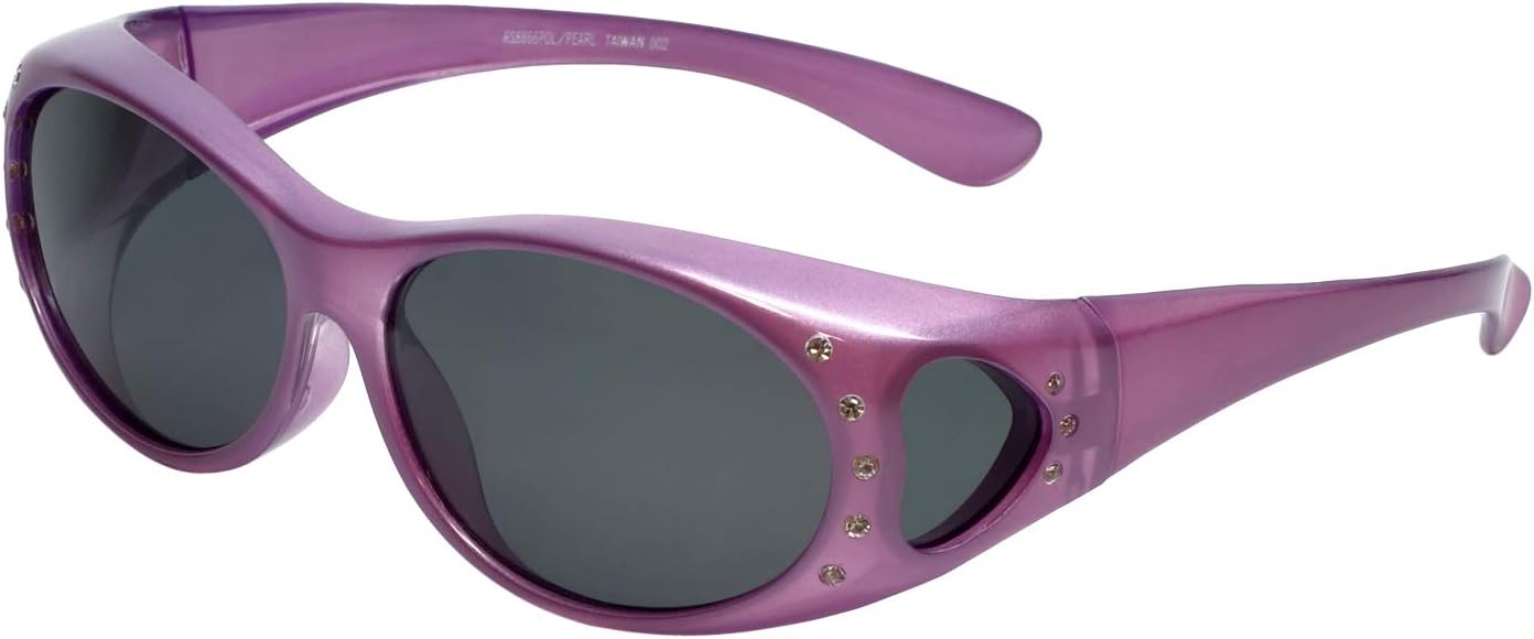 

Солнцезащитные очки Calabria RS8866POL-PEARL с поляризацией, надеваемые поверх очков с диоптриями, модные женские солнцезащитные очки с защитой от УФ-излучения, Purple