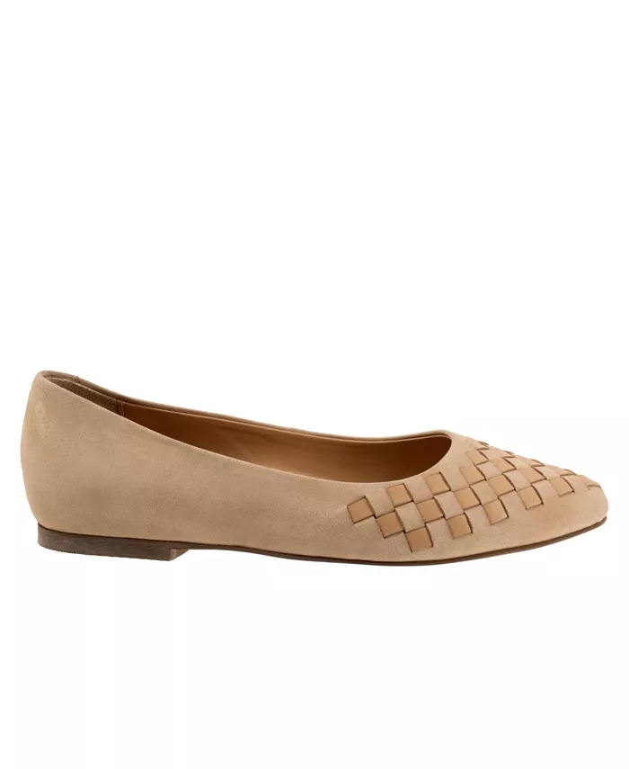 Estee Woven Туфли на плоской подошве Trotters, загар/бежевый — фото 2
