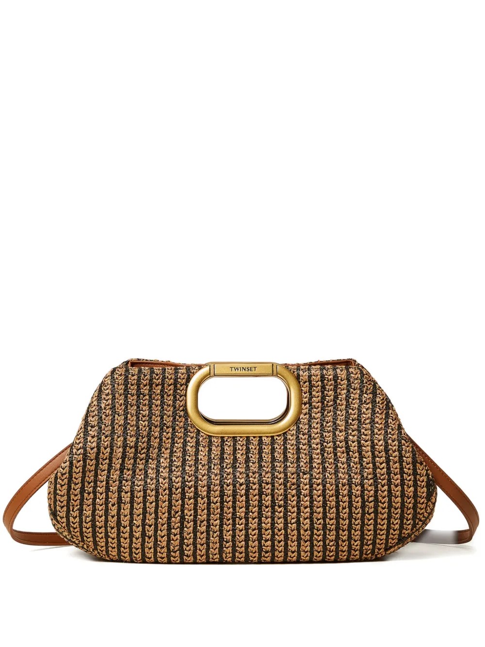 

Плетеная сумка Twinset, коричневый