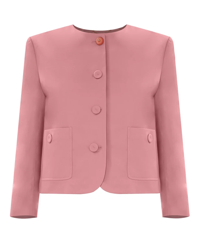 

Стильная короткая куртка с застежкой на пуговицы. Kocca, оранжевый