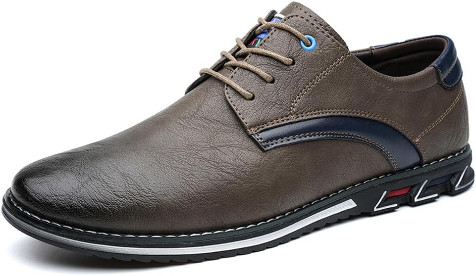 

Мужские премиальные стильные оксфорды с шнуровкой для повседневной носки, прогулок, бизнеса и вождения Welrung, хаки