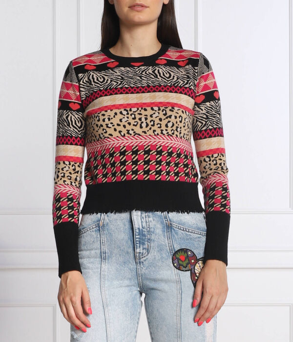 

Джемпер женский Desigual облегающего кроя из вискозы, мультиколор