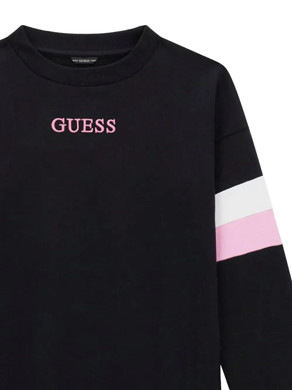 Платье с длинными рукавами в стиле колор-блок Guess Kids, черный — фото 3