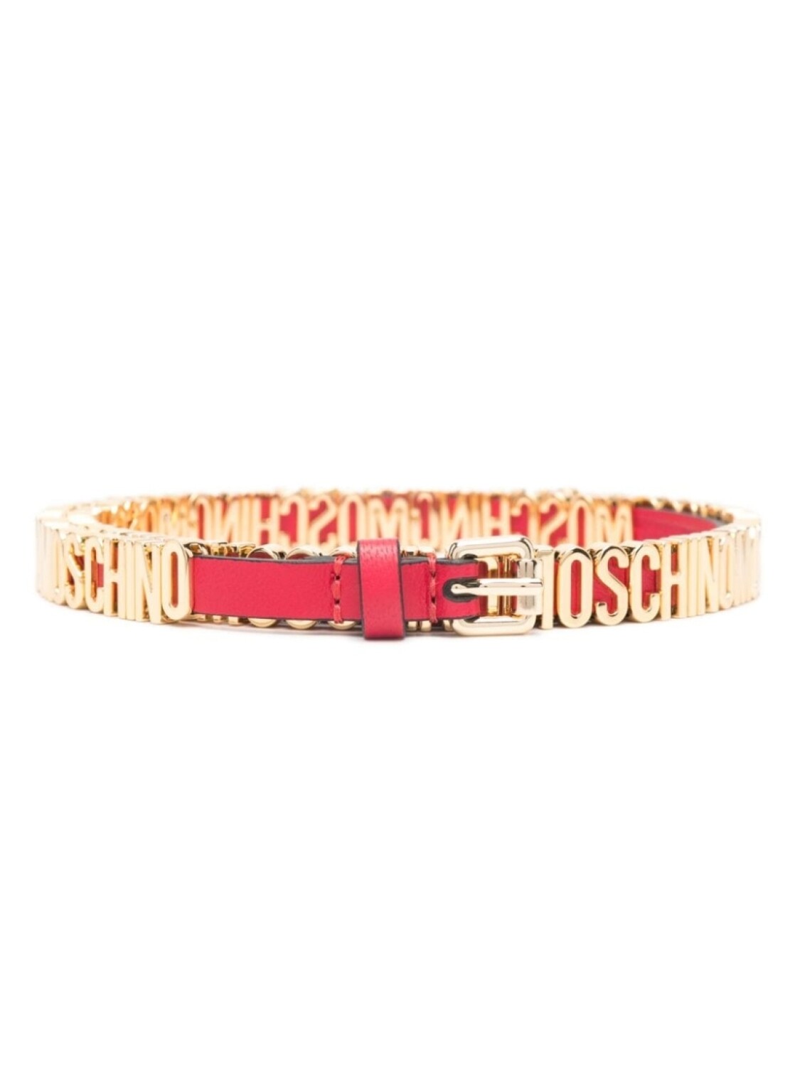

Moschino ремень с логотипом, красный