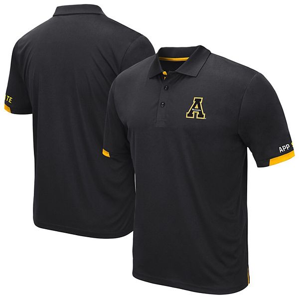

Мужская черная поло Appalachian State Mountaineers Santry Colosseum