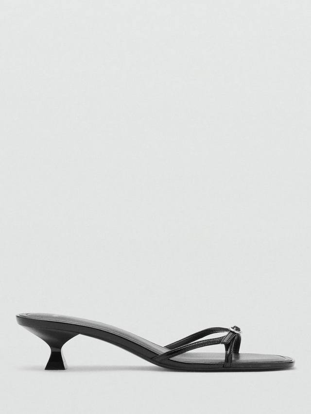 Сандалия Celeste на каблуке Mango, Black