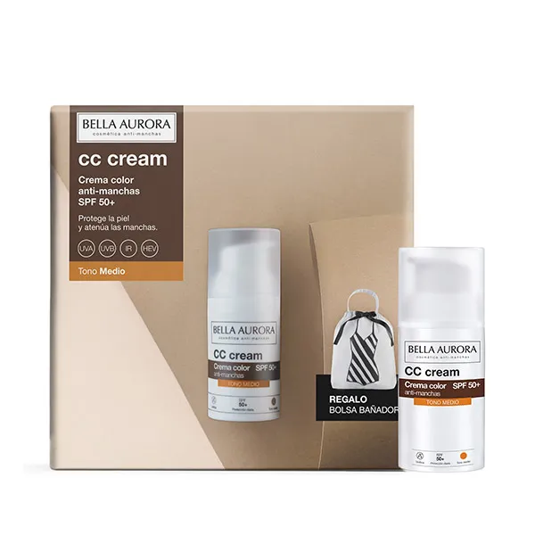 

Подарочный пакет для купальника среднего тона Crema Anti-Manchas Spf 50+ Bella Aurora, 1 UD