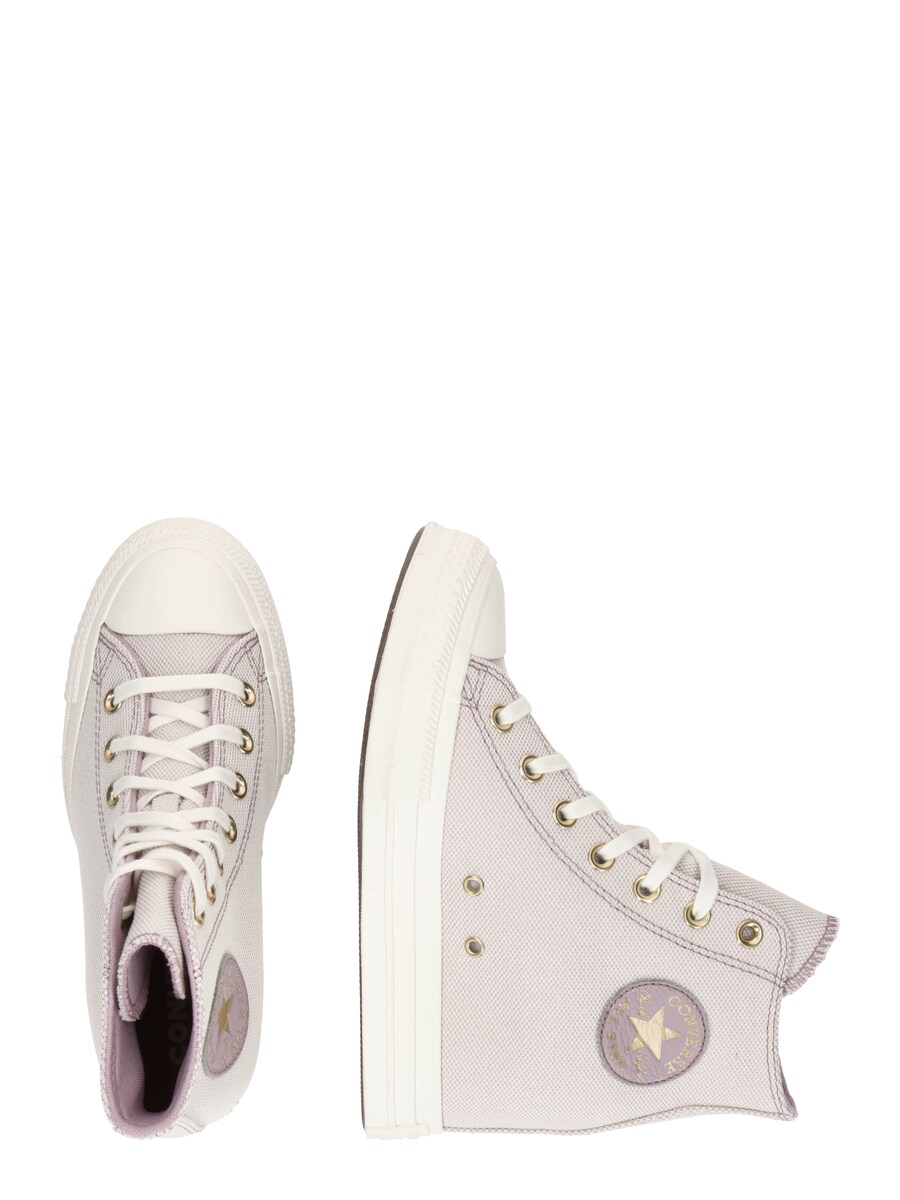 Кроссовки с высоким берцем CONVERSE CHUCK TAYLOR ALL STAR WEDGE, цвет Orchid — фото 3