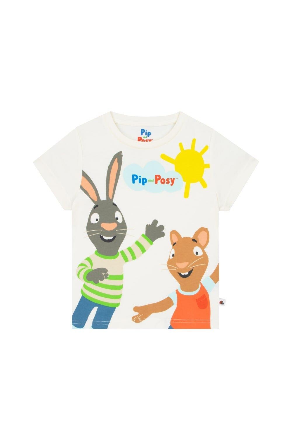

Футболка с Всемирным днем ​​книги Pip and Posy, белый