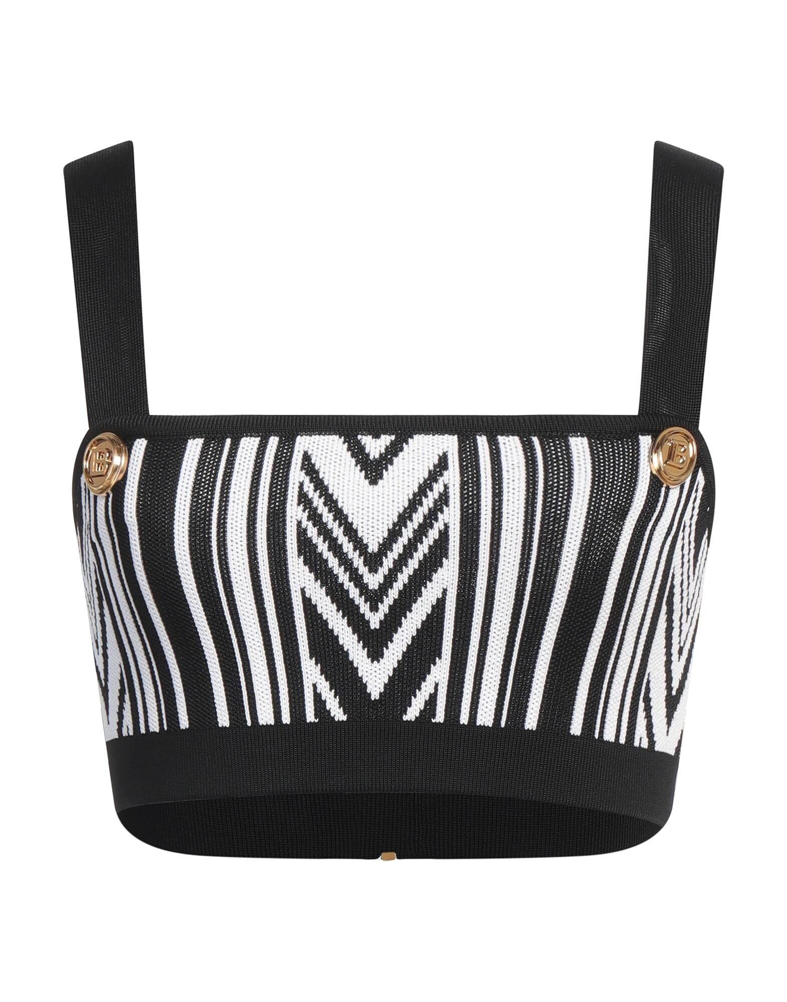 

Кроп-топ Balmain, черный