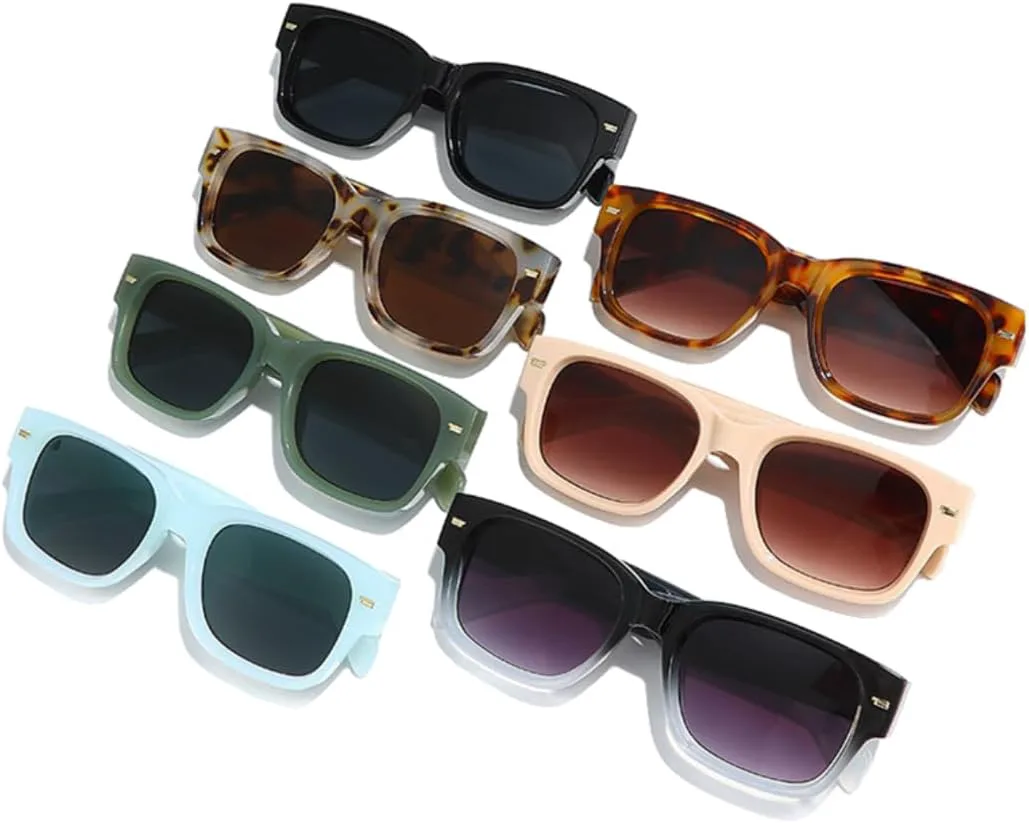 

Винтажные солнцезащитные очки с цветными заклепками для мужчин, модные градиентные очки с защитой от УФ-излучения UV400 для женщин, люксовые UUPTTPL, Amber Tea