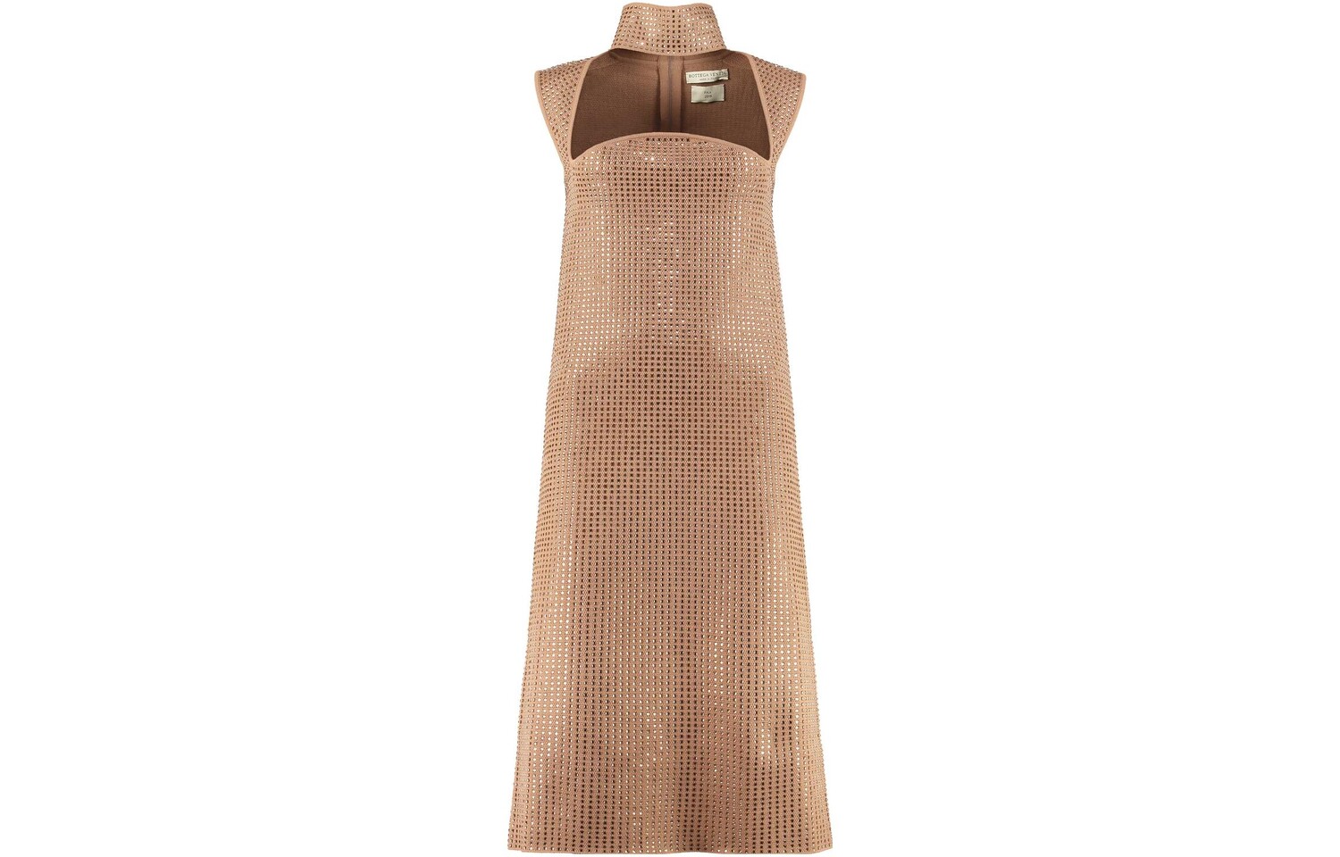 

Платье без рукавов женское коричневое Bottega Veneta