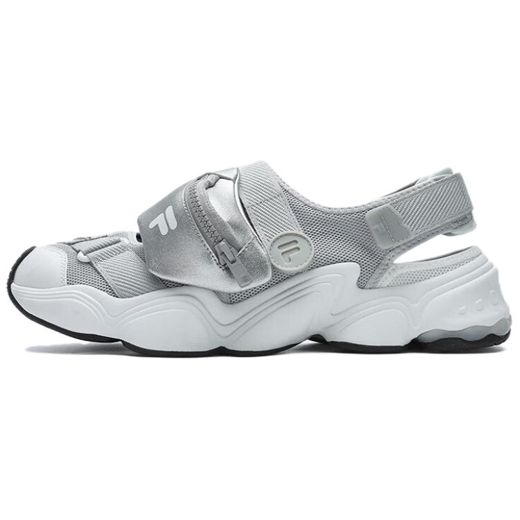Женские пляжные сандалии Tenacity серо-белые FILA FUSION, Lunar Rock Gray/Bright White