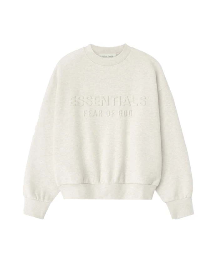 

Тисненая классическая толстовка Rundhals Fear Of God, бежевый