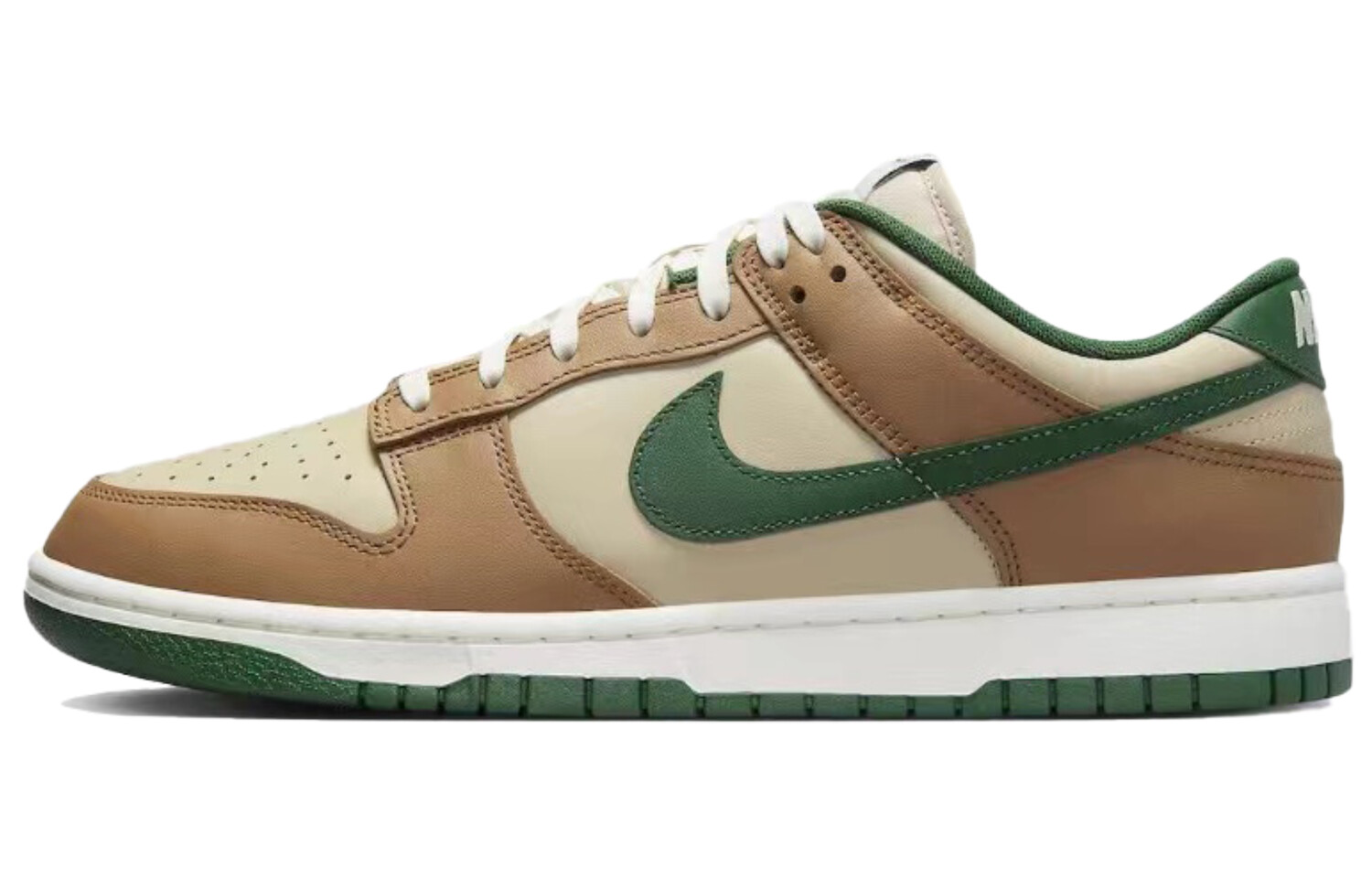 Кроссовки Nike Dunk Skateboarding Shoes Unisex Low-top Green/Beige, зеленый — фото 3