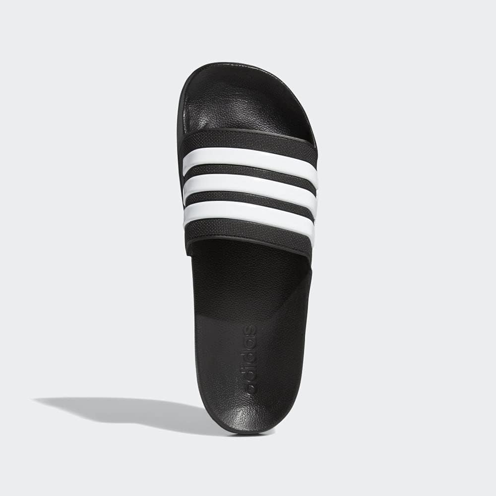 Мужские шлепанцы для душа Adidas Adilette, белый/черный — фото 3