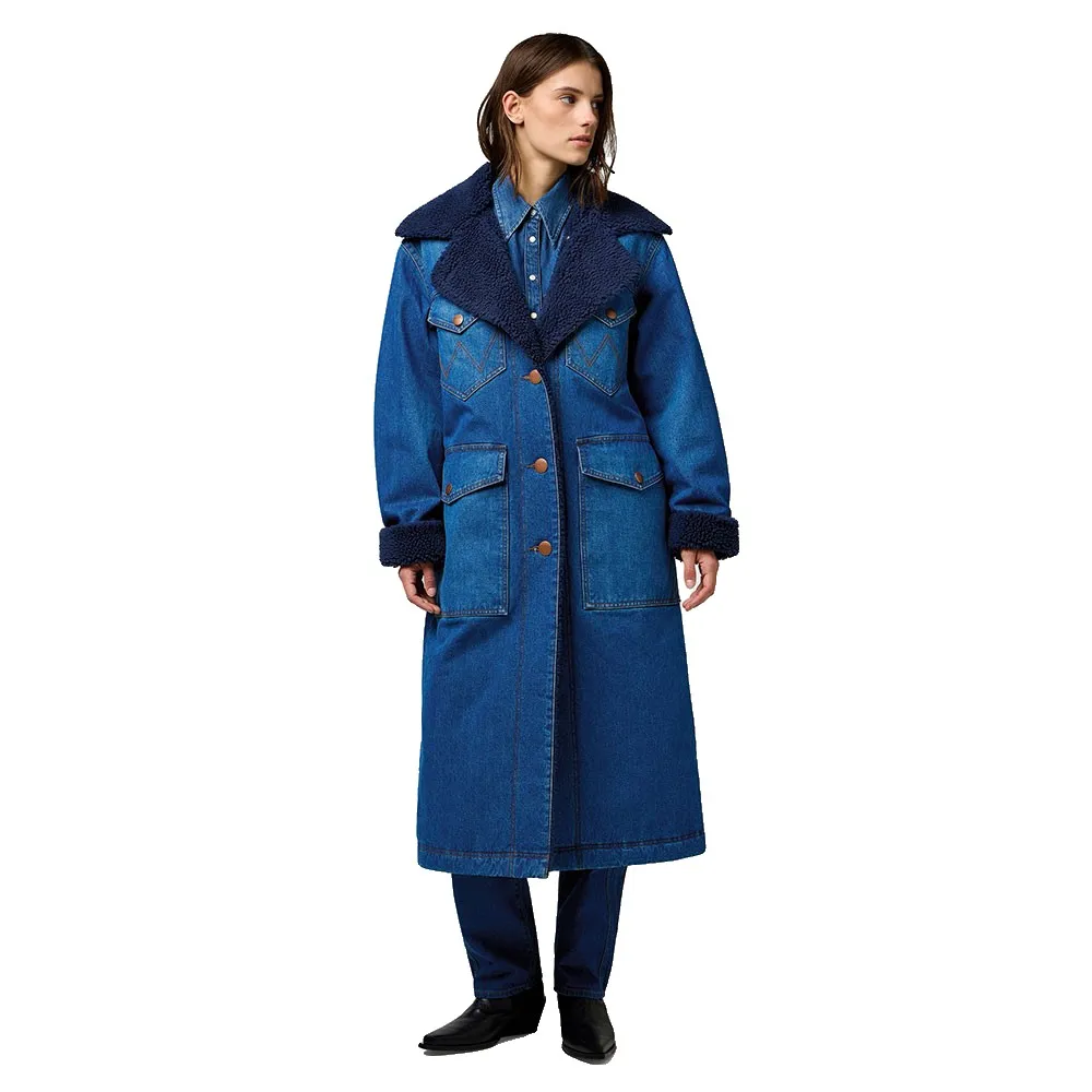 

Куртка Wrangler 112370813 Loose Fit denim, синий