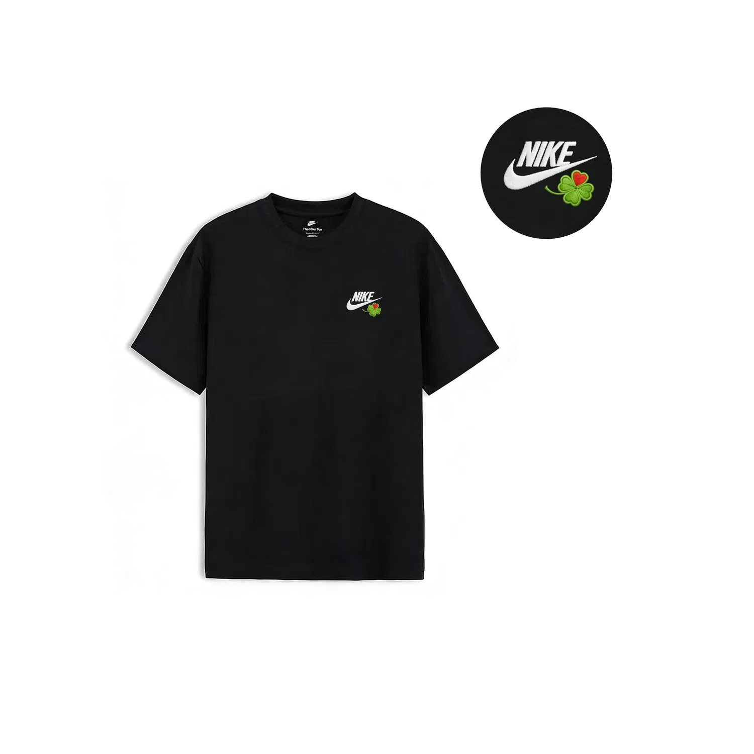Футболка Nike Sportswear с принтом черная — фото 3