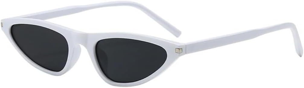 

Солнцезащитные очки с защитой UV400 | Маленький размер "кошачий глаз" | Цветные линзы | Для женщин и мужчин | Для занятий спортом на открытом воздухе и вождения LXLHWN, White Gray