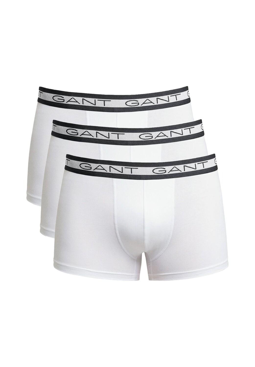 

Мужские боксеры, 3 шт. - BASIC TRUNKS 3-PACK, хлопок стрейч, однотонные GANT
