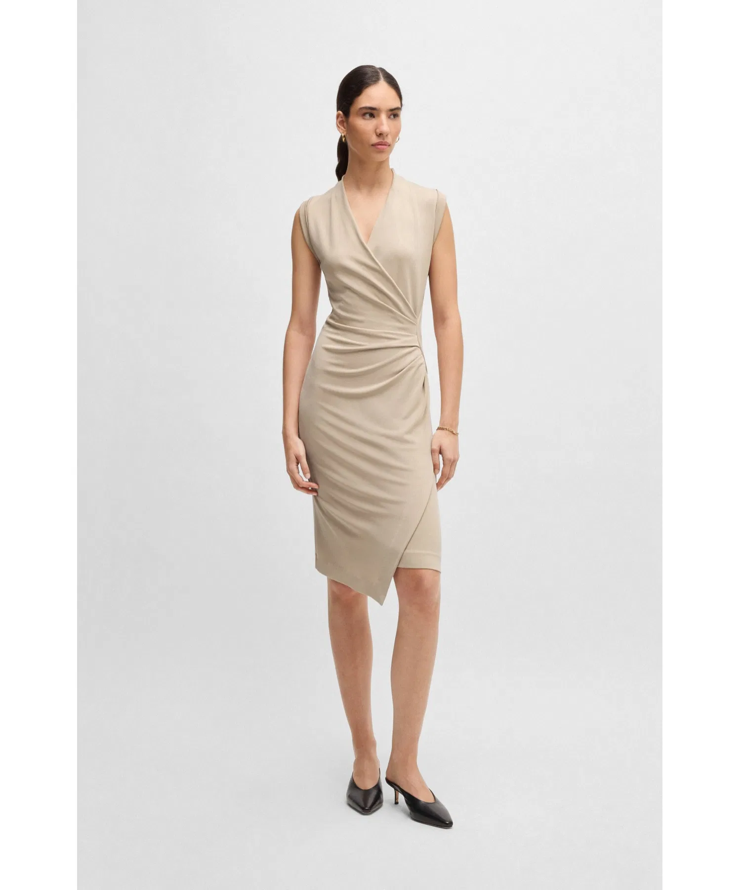 Женское платье BOSS Wrap Front Dress
