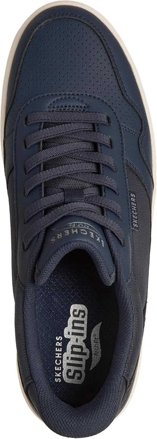 Мужские удобные кроссовки Skechers Arch Fit Court Break, Navy — фото 3