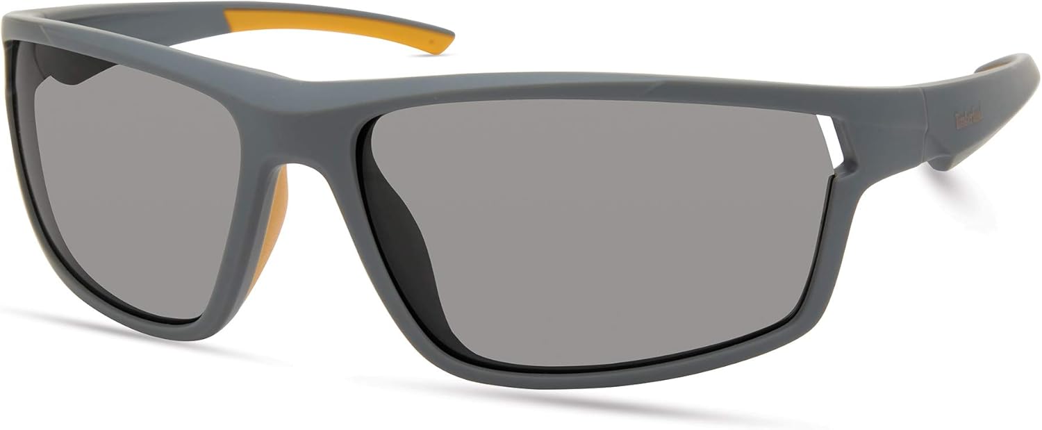 

Timberland мужские TBA9271 Polarized прямоугольные солнцезащитные очки, Matte Grey