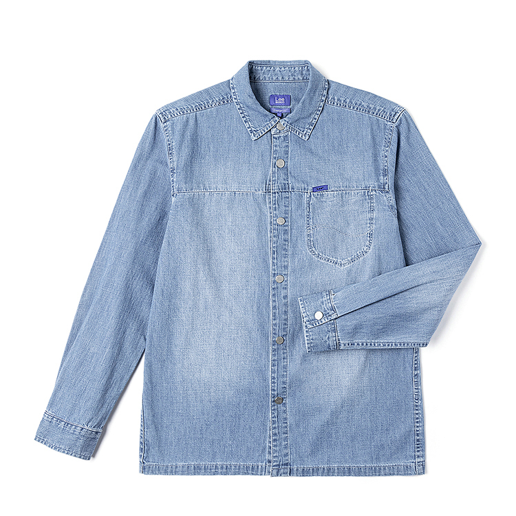 

Lee Мужская рубашка светло-голубого цвета