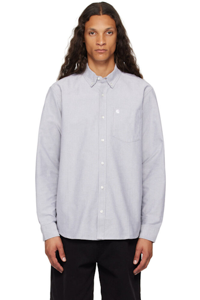

Серая рубашка с вышитым логотипом C Carhartt Work In Progress