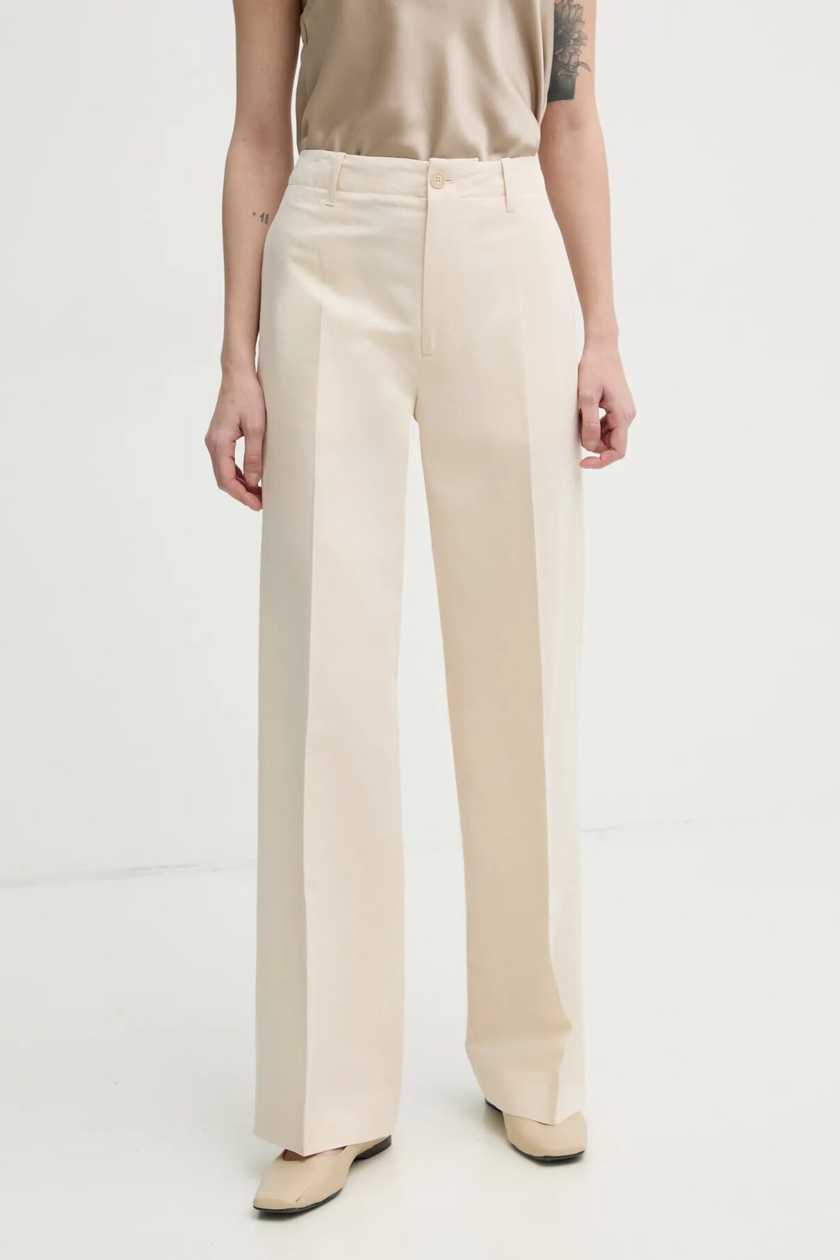 

Льняные брюки Filippa K, бежевый