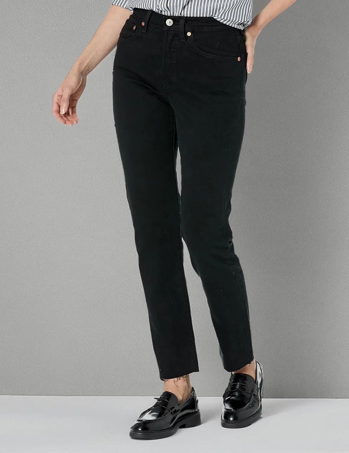 Levi's женские джинсы 501 Original Fit (также доступны в размерах Plus), черный — фото 3
